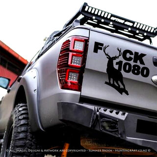 Anti 1080 Poison Premium Vinyl Decals from Hunting4Art NZ