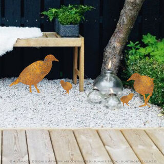NZ Native Birds Corten Steel Metal Art from Hunting4Art NZ